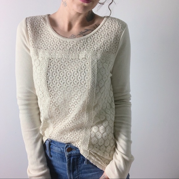lace thermal tops